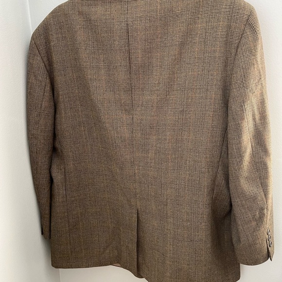 Brown Wool Blend Single-Breasted Blazer - Picture 2 of 14